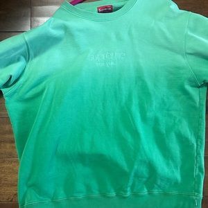 Supreme Crewneck gradient green